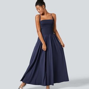 Halara Breezeful™ Backless Side Pocket Flowy Maxi Quick Dry Slip Dress